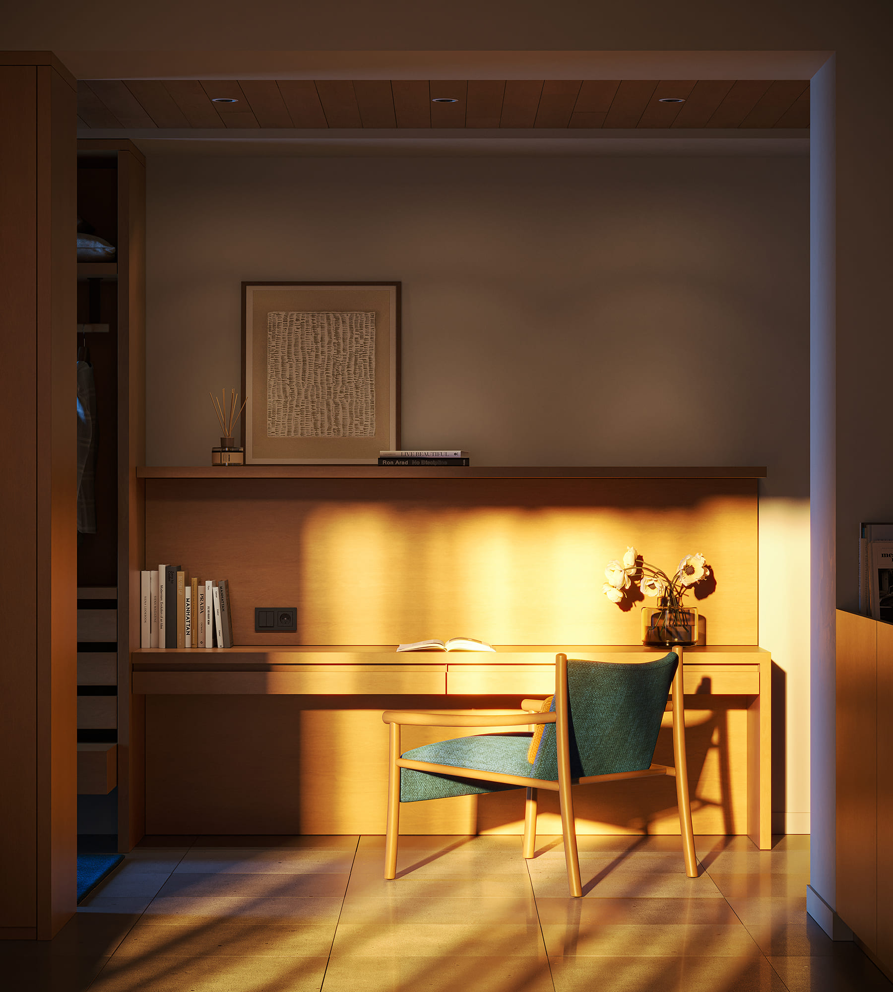 Nicoloierardi – bedroom with desk, work area