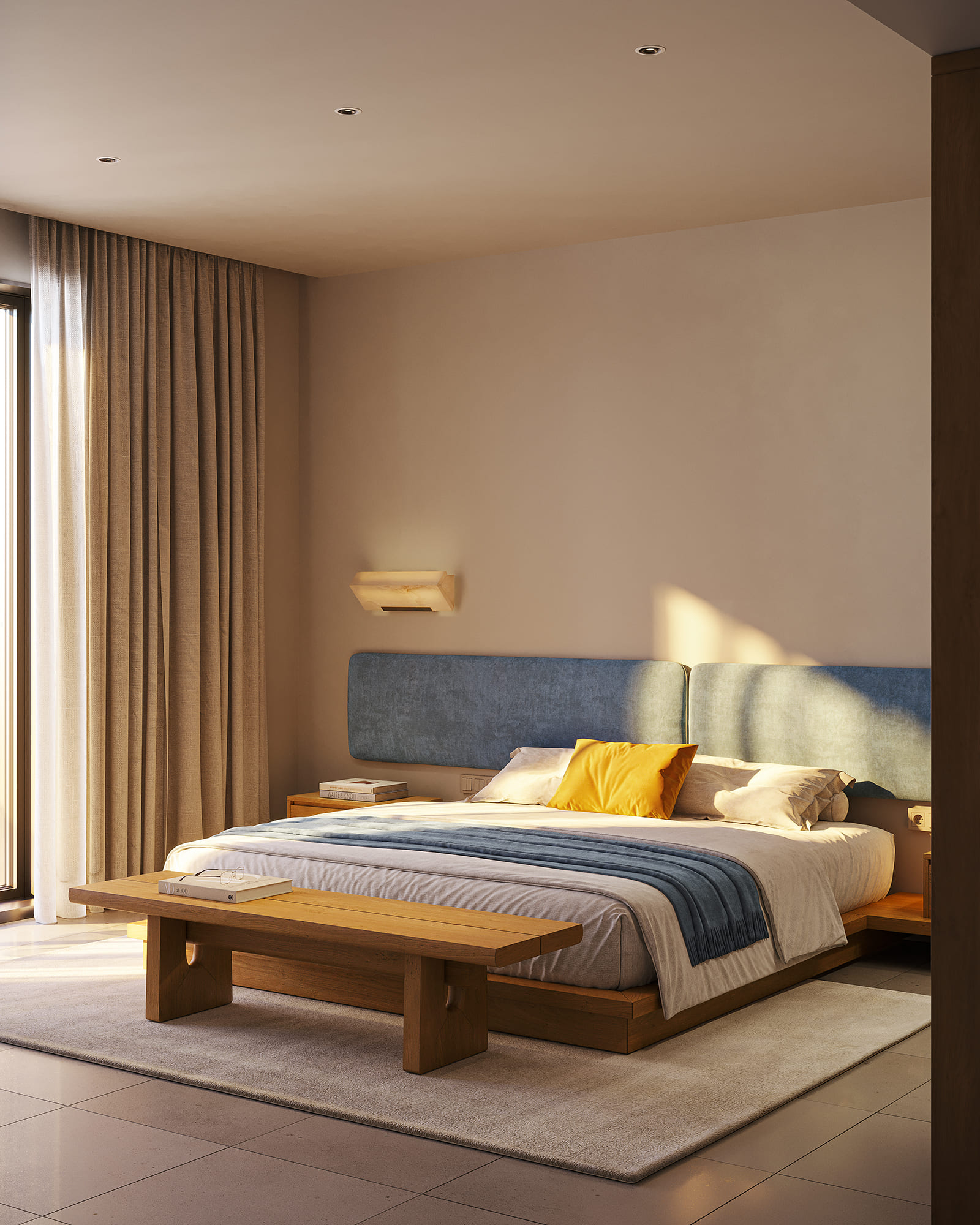 Nicoloierardi – bedroom detail, furniture and materials