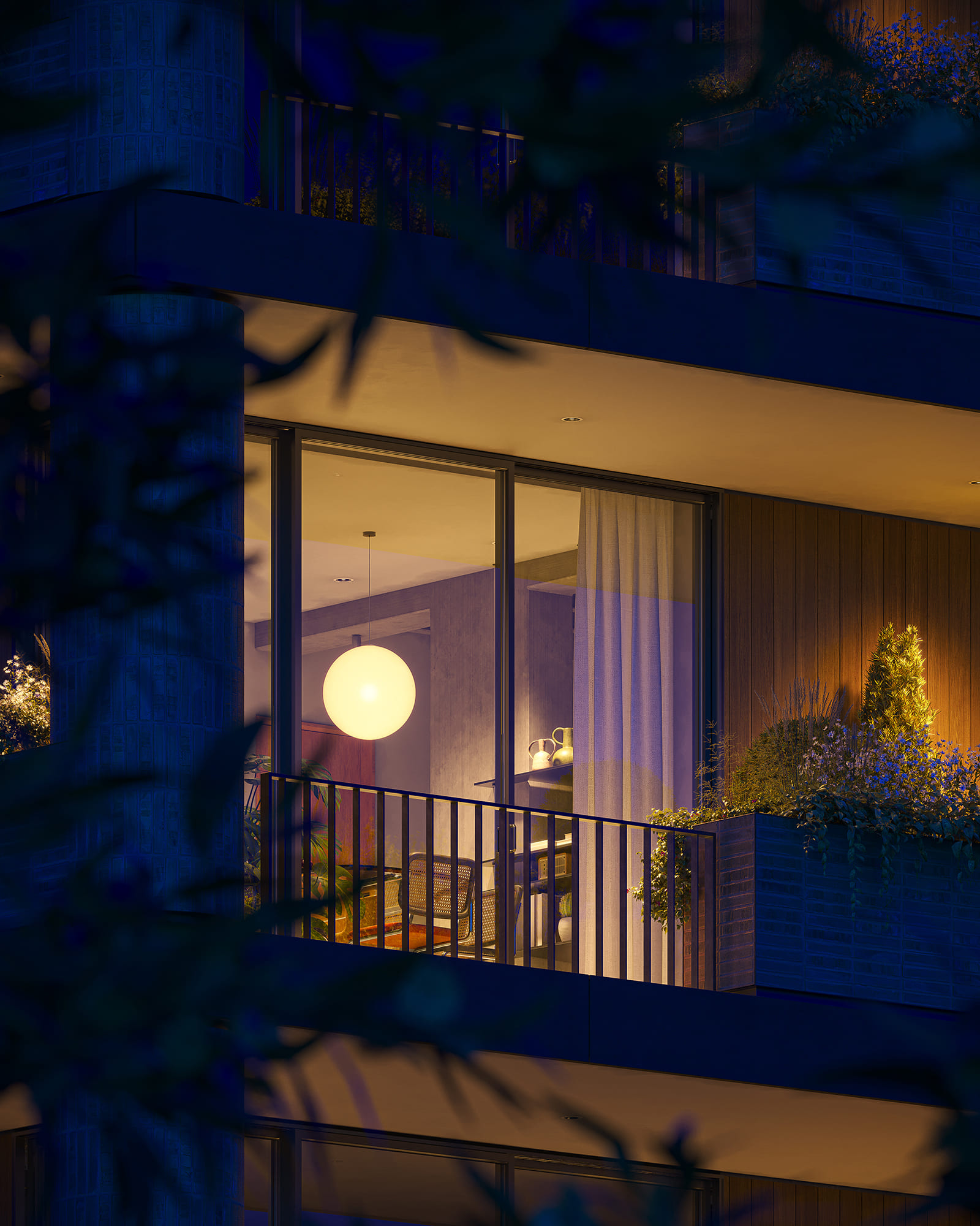 Nicoloierardi – nighttime exterior with architectural lighting