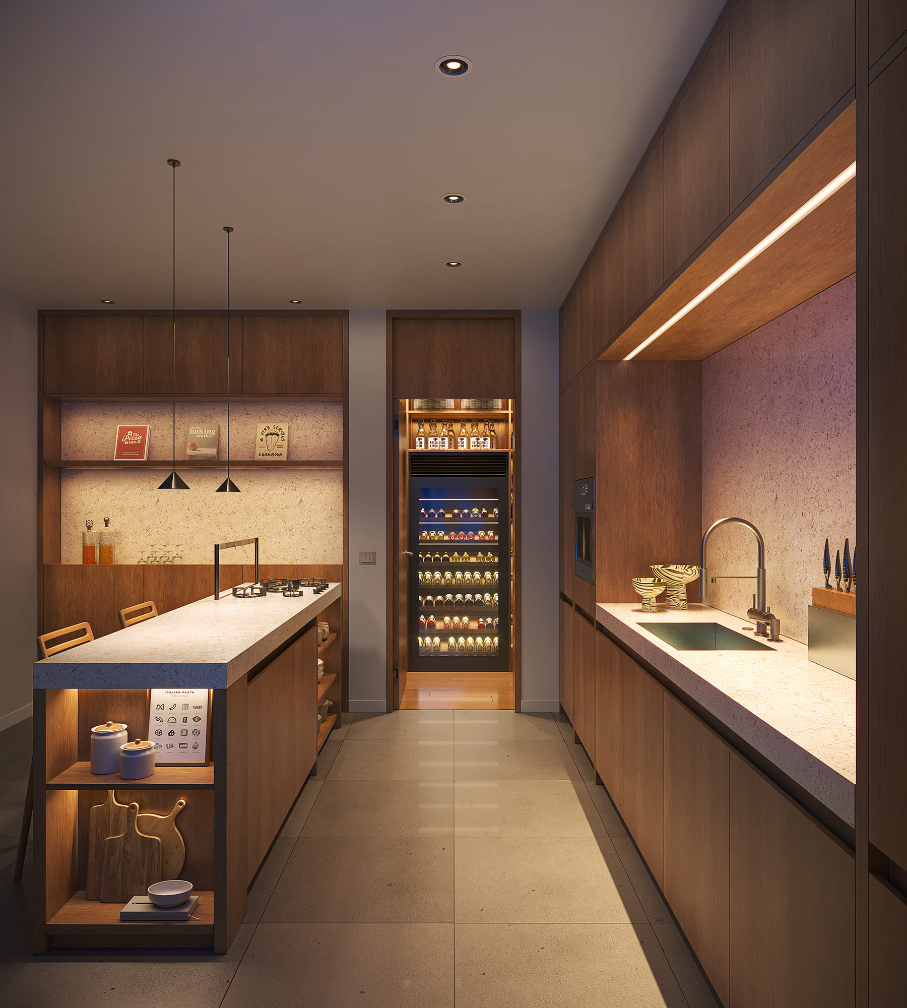 Nicoloierardi – kitchen with pantry/storage area