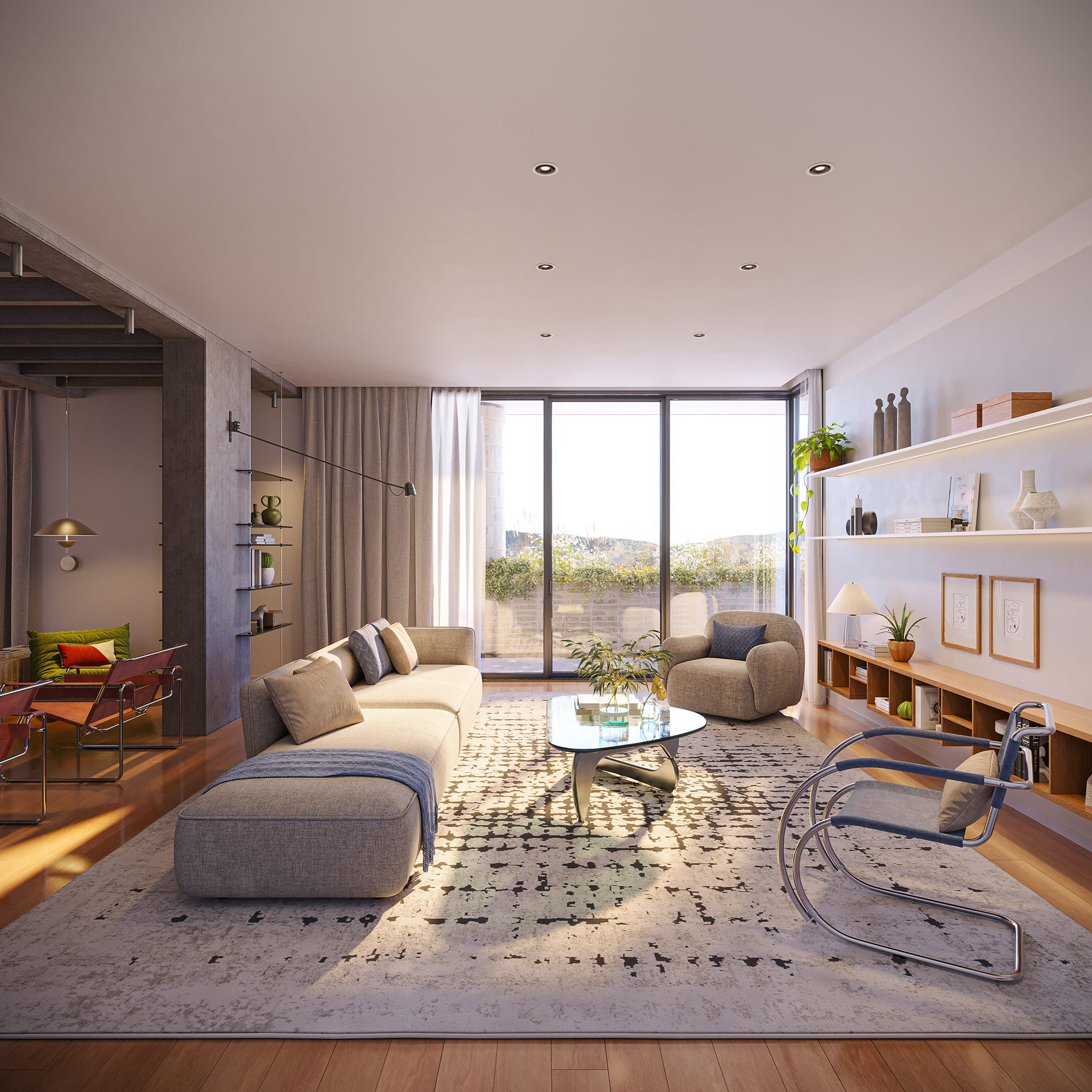 Nicoloierardi – living room with sofa, ambience and interior lighting